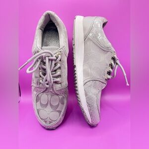 Glam meets everyday comfort! COACH KARINE sequin sneakers. New, unworn.